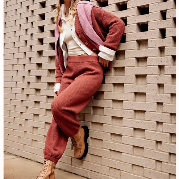 Free People Hailee Cardi Set - Canyon Sunset - Picture 2 of 5